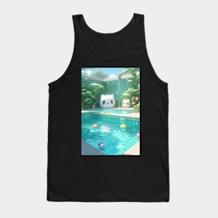 Cute Kawaii pool Tank Top